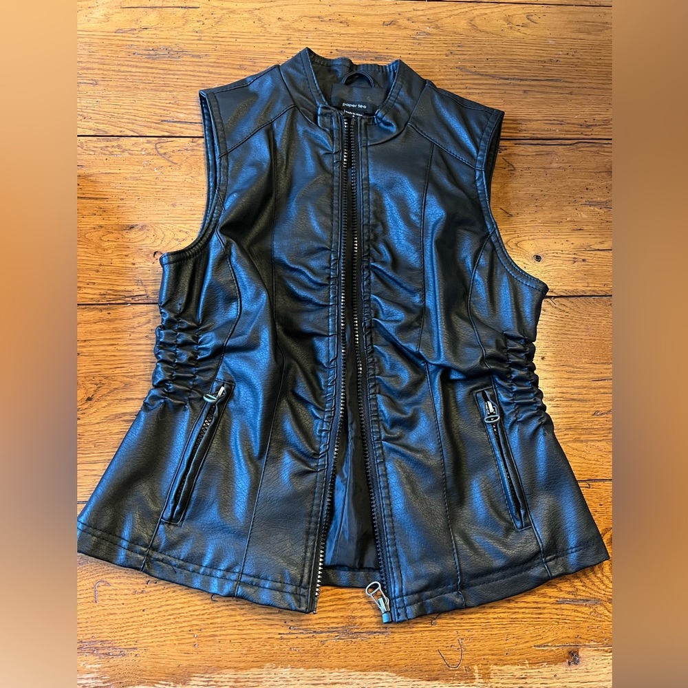Leather vest
